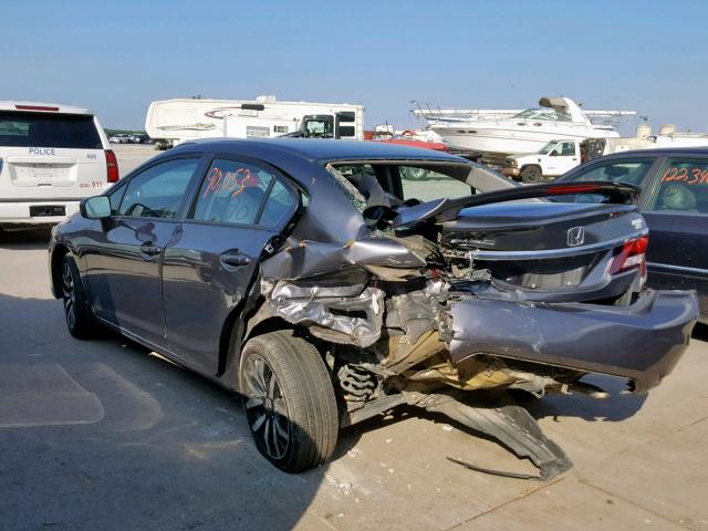 2HGFB2F98FH505019 - 2015 HONDA CIVIC EXL 灰色 照片 3
