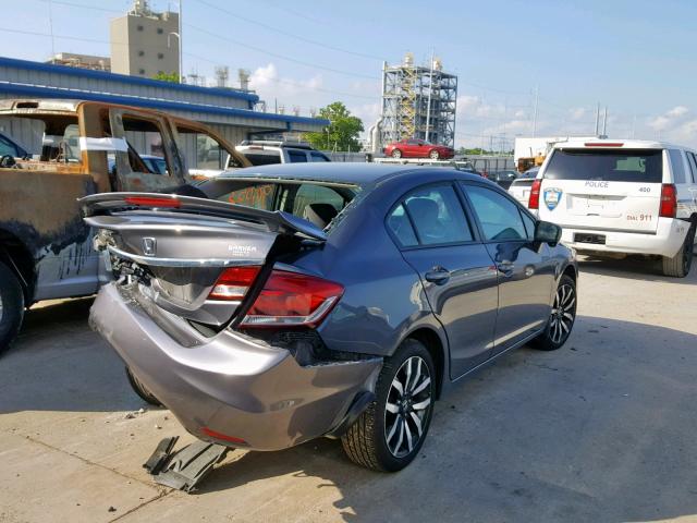 2HGFB2F98FH505019 - 2015 HONDA CIVIC EXL 灰色 照片 4