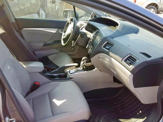 2HGFB2F98FH505019 - 2015 HONDA CIVIC EXL 灰色 照片 5