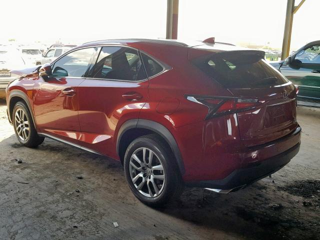 JTJYARBZ4F2020116 - 2015 LEXUS NX 200T RED photo 3