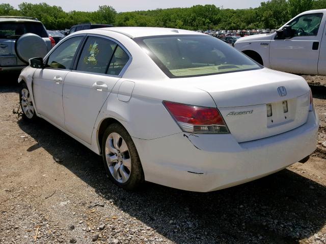 JHMCP26838C071882 - 2008 HONDA ACCORD EXL WHITE photo 3