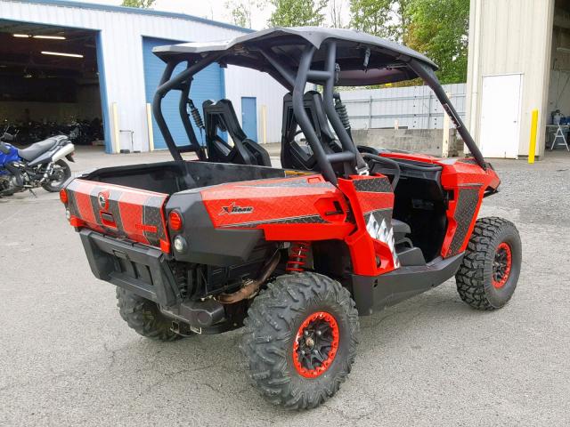 3JBKGHN14EJ000581 - 2014 CAN-AM COMMANDER RED photo 4