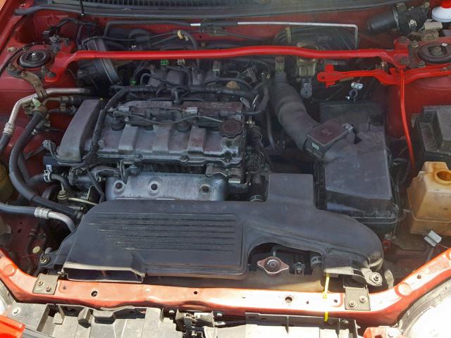 JM1BJ245421528984 - 2002 MAZDA PROTEGE PR RED photo 7