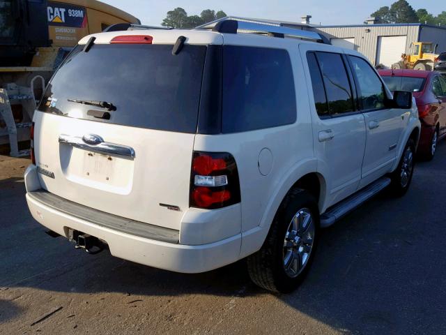 1FMEU65857UB85317 - 2007 FORD EXPLORER L WHITE photo 4