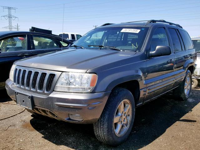 1J4GW58N83C532345 - 2003 JEEP GRAND CHER GRAY photo 2