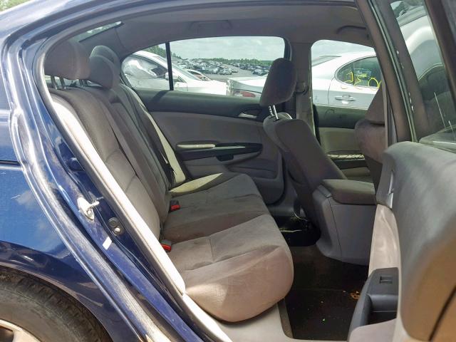 1HGCP2F43AA088540 - 2010 HONDA ACCORD LXP BLUE photo 6