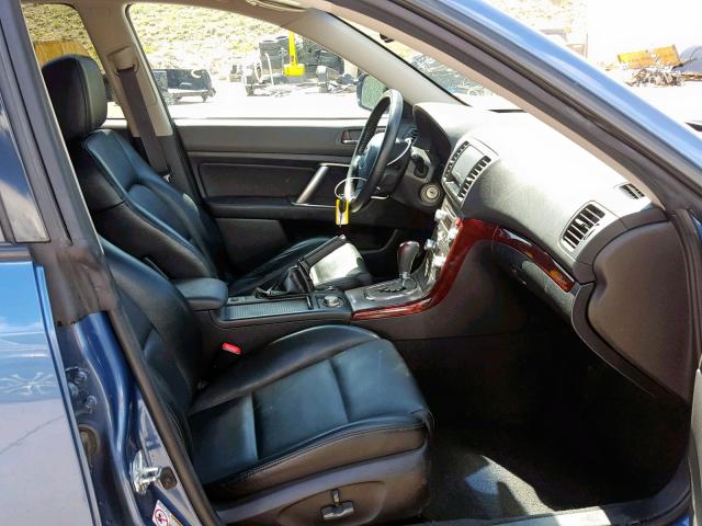 4S4BP85C294321223 - 2009 SUBARU OUTBACK 3. BLUE photo 5