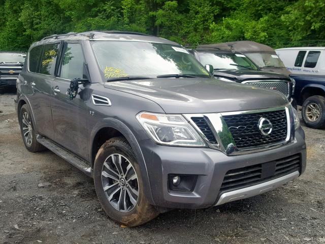 JN8AY2ND2JX002835 - 2018 NISSAN ARMADA SV GRAY photo 1