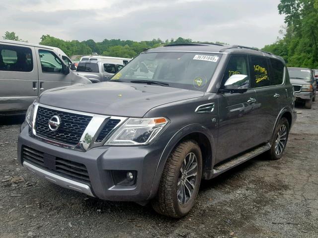 JN8AY2ND2JX002835 - 2018 NISSAN ARMADA SV GRAY photo 2