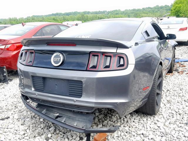 1ZVBP8CF8D5284471 - 2013 FORD MUSTANG GT GRAY photo 4