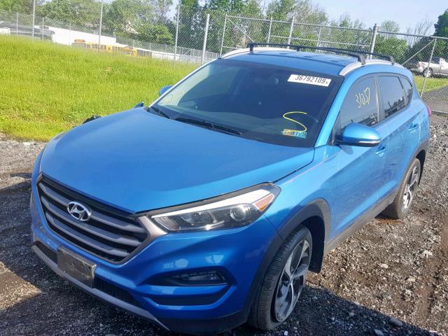 KM8J3CA29GU194331 - 2016 HYUNDAI TUCSON LIM BLUE photo 2