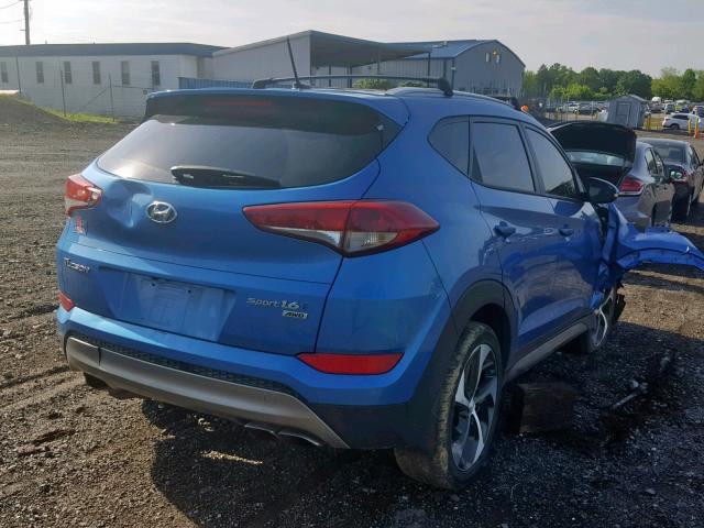 KM8J3CA29GU194331 - 2016 HYUNDAI TUCSON LIM BLUE photo 4