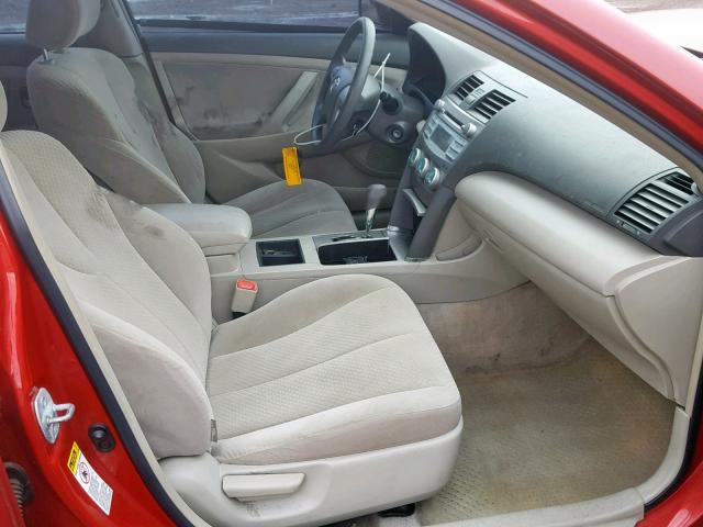 4T1BE46K67U005017 - 2007 TOYOTA CAMRY NEW RED photo 5