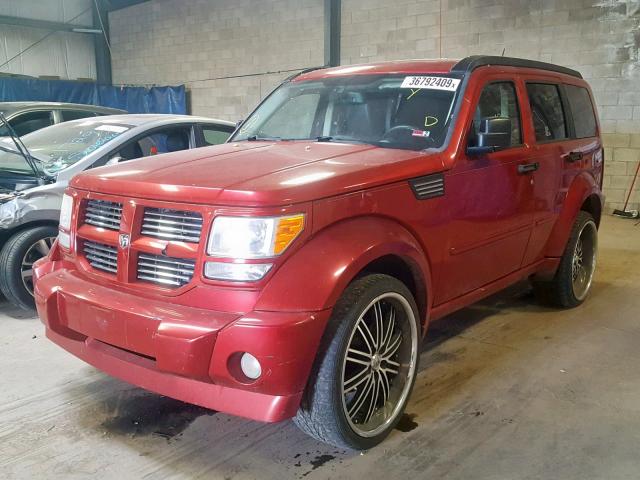 1D8GU58698W102643 - 2008 DODGE NITRO R/T RED photo 2