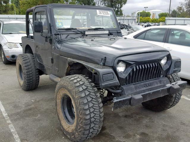 1J4FA29P6YP763172 - 2000 JEEP WRANGLER / BLACK photo 1