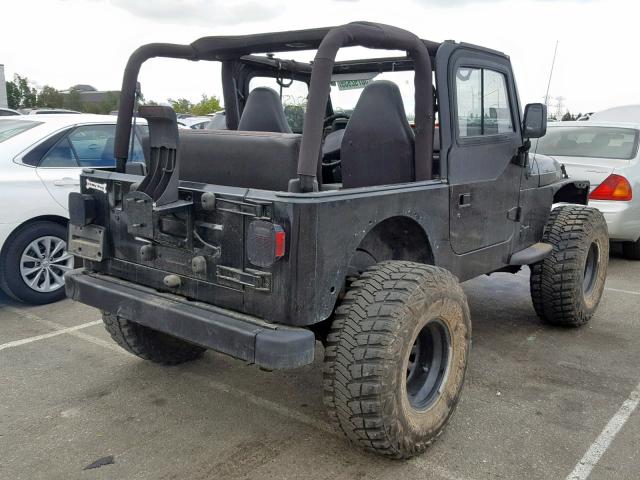 1J4FA29P6YP763172 - 2000 JEEP WRANGLER / BLACK photo 4