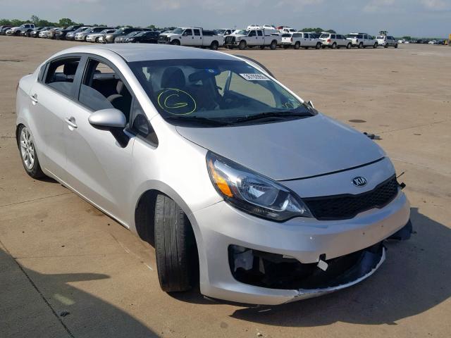 KNADM4A38H6057266 - 2017 KIA RIO LX SILVER photo 1