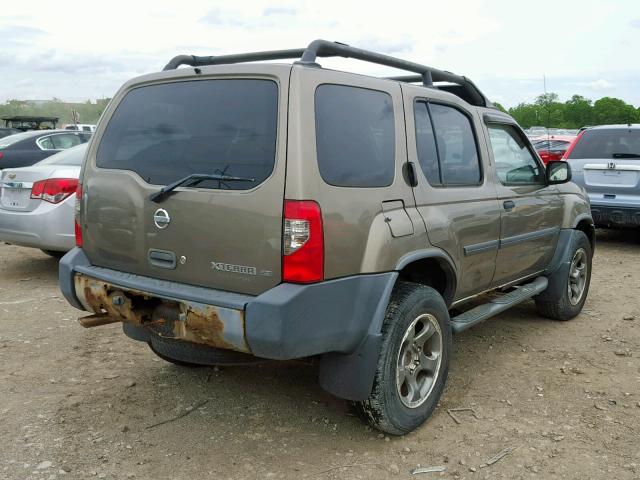 5N1MD28Y72C583689 - 2002 NISSAN XTERRA SE TAN photo 4