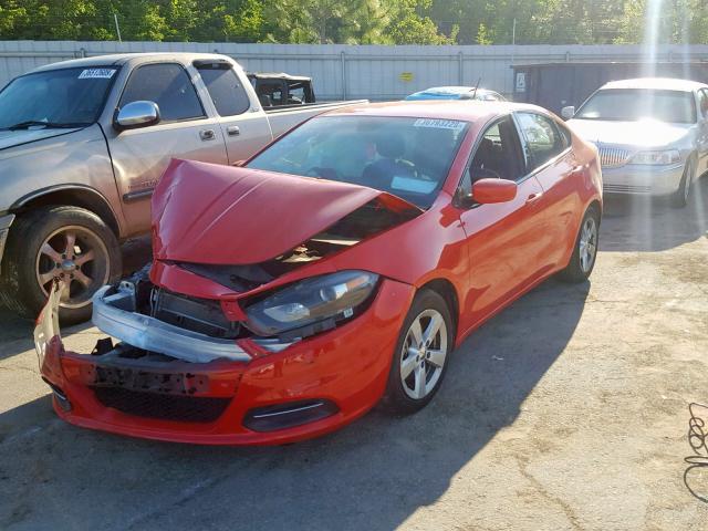 1C3CDFBA7GD720543 - 2016 DODGE DART SXT RED photo 2