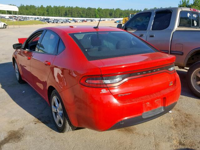 1C3CDFBA7GD720543 - 2016 DODGE DART SXT RED photo 3