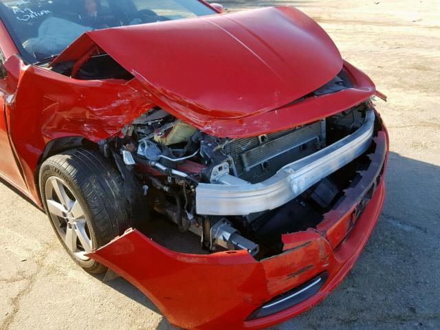 1C3CDFBA7GD720543 - 2016 DODGE DART SXT RED photo 9