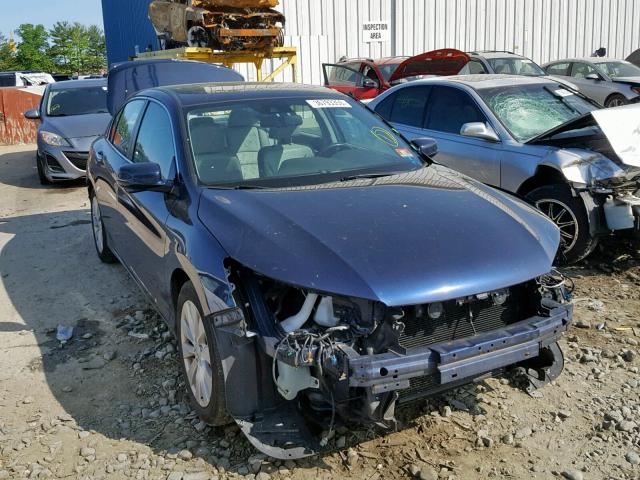 1HGCR2F8XEA075254 - 2014 HONDA ACCORD EXL BLUE photo 1