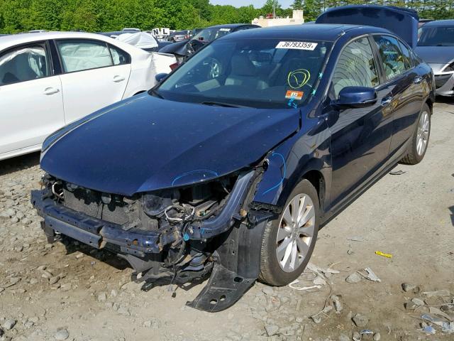 1HGCR2F8XEA075254 - 2014 HONDA ACCORD EXL BLUE photo 2