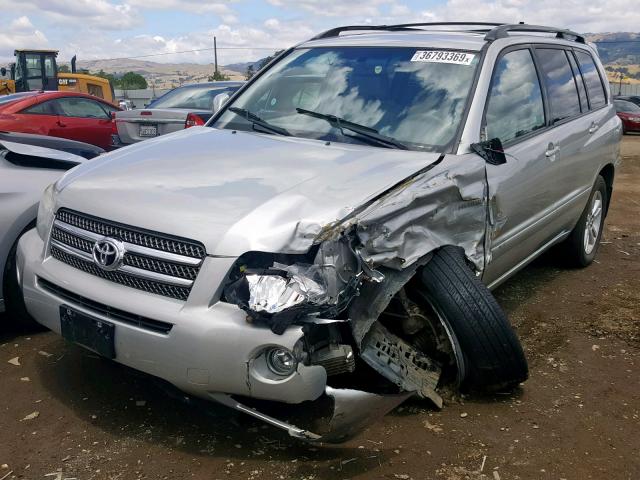 JTEEW21A670044436 - 2007 TOYOTA HIGHLANDER SILVER photo 2