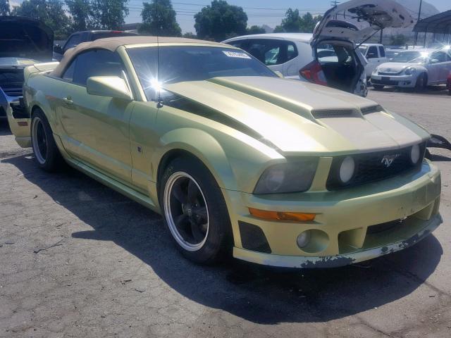 1ZVHT85H265101122 - 2006 FORD MUSTANG GT GREEN photo 1