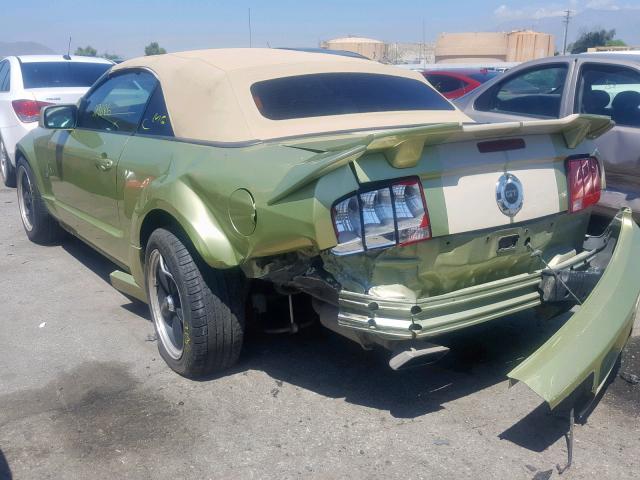 1ZVHT85H265101122 - 2006 FORD MUSTANG GT GREEN photo 3