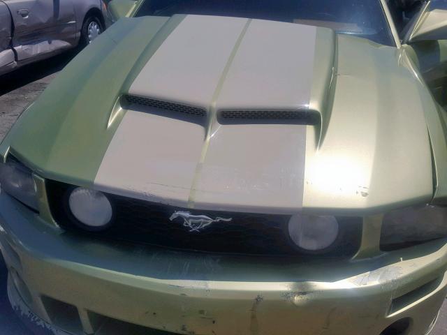 1ZVHT85H265101122 - 2006 FORD MUSTANG GT GREEN photo 7