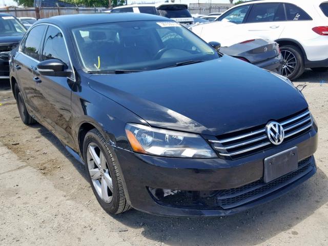 1VWBP7A32DC064998 - 2013 VOLKSWAGEN PASSAT SE BLACK photo 1