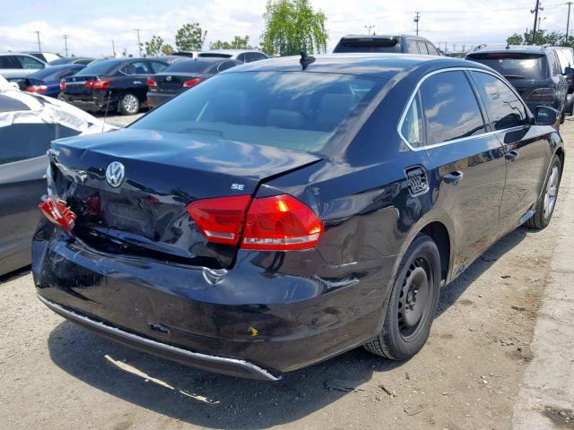 1VWBP7A32DC064998 - 2013 VOLKSWAGEN PASSAT SE BLACK photo 4