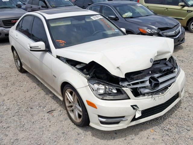 WDDGF4HB5CR218080 - 2012 MERCEDES-BENZ C 250 WHITE photo 1