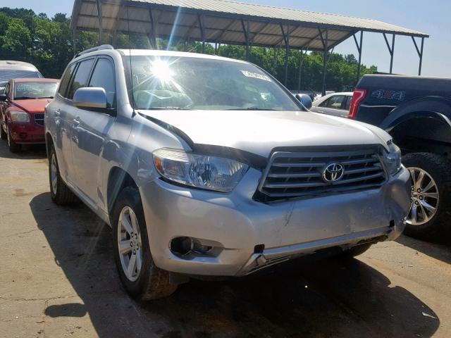 5TDZK3EHXAS020661 - 2010 TOYOTA HIGHLANDER SILVER photo 1