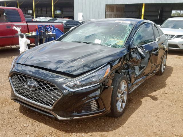 5NPE34ABXJH685844 - 2018 HYUNDAI SONATA SPO BLACK photo 2