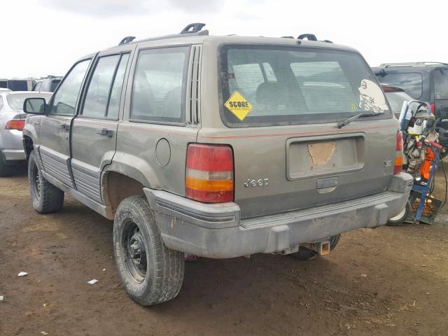 1J4GZ58Y4SC607722 - 1995 JEEP GRAND CHER BROWN photo 3