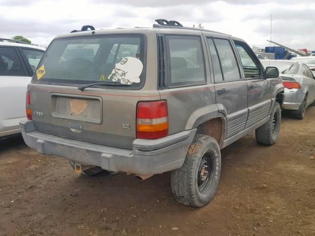 1J4GZ58Y4SC607722 - 1995 JEEP GRAND CHER BROWN photo 4