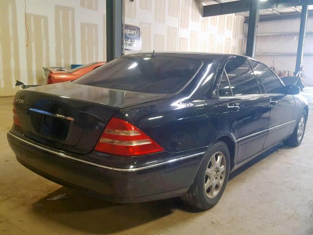 WDBNG75J21A138886 - 2001 MERCEDES-BENZ S 500 BLACK photo 4