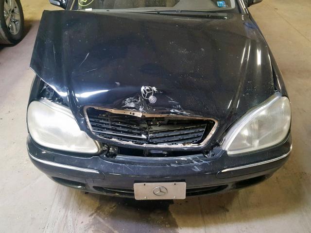 WDBNG75J21A138886 - 2001 MERCEDES-BENZ S 500 BLACK photo 7