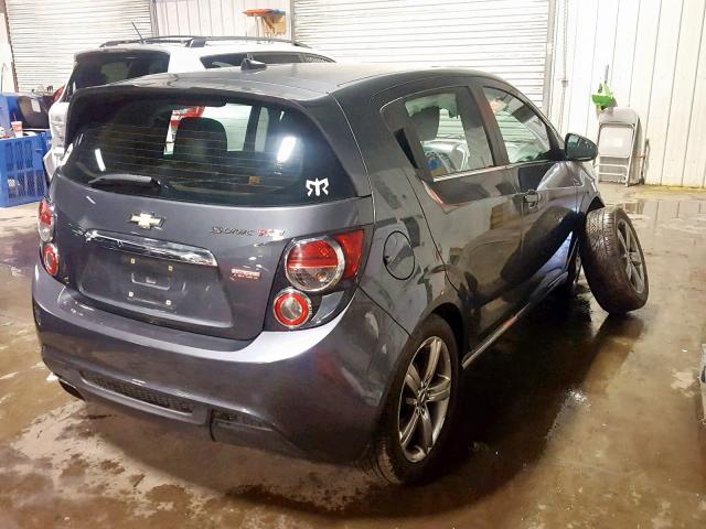 1G1JG6SB1D4145783 - 2013 CHEVROLET SONIC RS GRAY photo 4