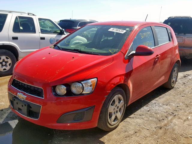 1G1JA6SH8G4144785 - 2016 CHEVROLET SONIC LS RED photo 2
