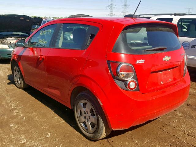 1G1JA6SH8G4144785 - 2016 CHEVROLET SONIC LS RED photo 3