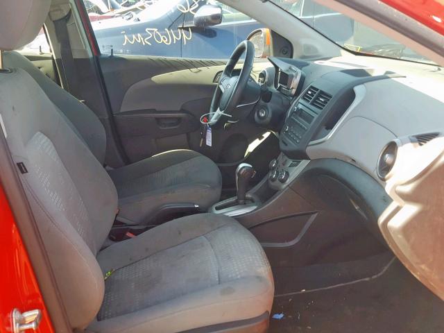 1G1JA6SH8G4144785 - 2016 CHEVROLET SONIC LS RED photo 5