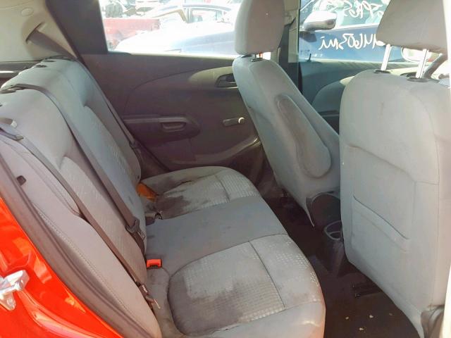 1G1JA6SH8G4144785 - 2016 CHEVROLET SONIC LS RED photo 6