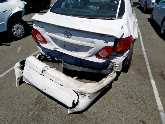 1NXBU4EE4AZ375579 - 2010 TOYOTA COROLLA BASE  photo 9