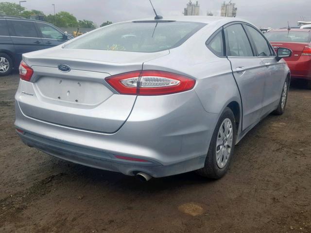 3FA6P0G72DR179193 - 2013 FORD FUSION S SILVER photo 4