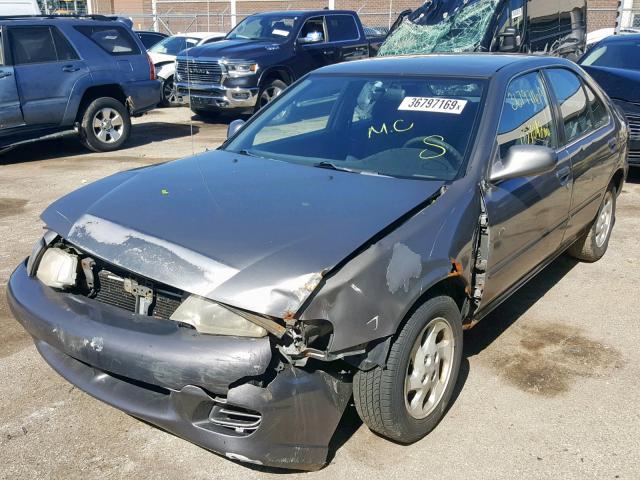 1N4AB41D1XC716072 - 1999 NISSAN SENTRA BAS GRAY photo 2