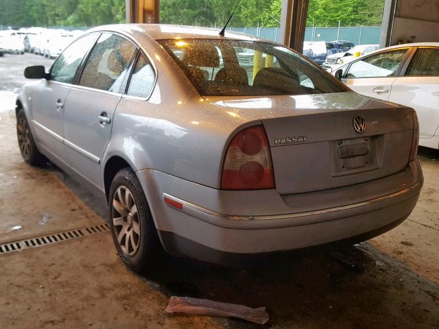 WVWPD63B53P287737 - 2003 VOLKSWAGEN PASSAT GLS SILVER photo 3