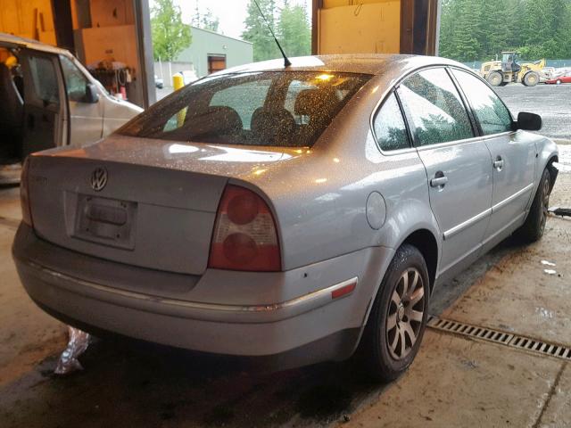 WVWPD63B53P287737 - 2003 VOLKSWAGEN PASSAT GLS SILVER photo 4